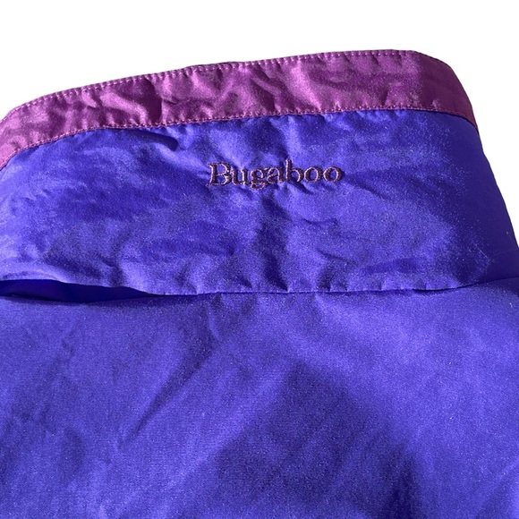 COLUMBIA Bugaboo Jacket Size XL Vtg 80s 90s  Nylon 3 In 1 Fleece Purple Teal - Picture 8 of 9